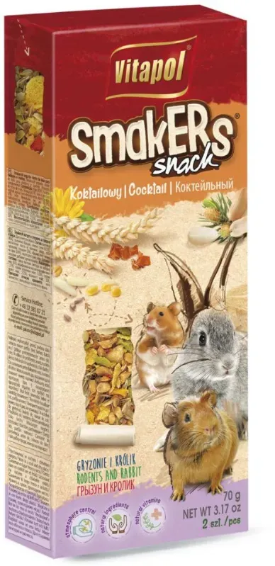 VITAPOL Fläschchen Raucher für Kaninchen und Nagetiere - Cocktail 2-tlg. (Rabatt für Stammkunden 3%)