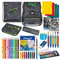 Herlitz Loop Plus 14-tlg. grau Drache