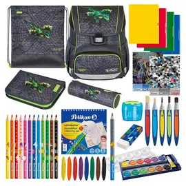 Herlitz Loop Plus 14-tlg. grau Drache