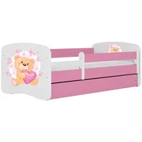 Raumhirsch furniture Kinderbett, Rosa, Holzwerkstoff, Holzwerkstoff, 1 Schubladen, 80x180