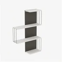 Scandinavia Concept Wandregal 64 x 19 x 96 cm Weiß/Grau