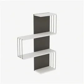 OEM Skye Decor Wandregal 100% MELAMINE COATED PARTICLE BOARD, 96 cm x 19 cm x 64 cm N1737 weiß