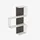 OEM Skye Decor Wandregal 100% MELAMINE COATED PARTICLE BOARD, 96 cm x 19 cm x 64 cm N1737 weiß