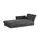 Nehl Liege Easy Flachgewebe 220 x 80 x 96 cm Grau mit Schlaffunktion