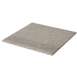 Rako Taurus Granit Treppenfliese grau 30x30 cm rutschfest TCV34076.1