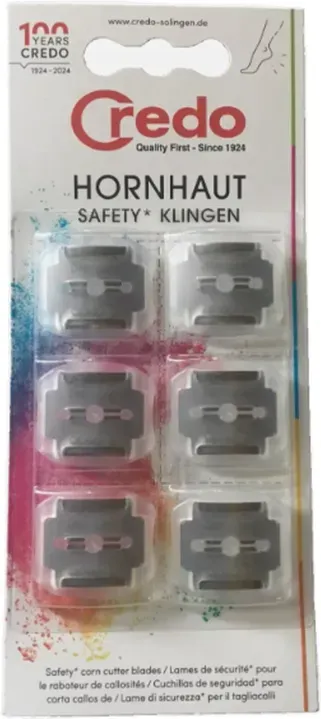 Credo Sicherheitsschabemesser-Klingen, 6 Stück