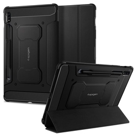 SPIGEN Rugged Armor Pro Entwickelt für Samsung Galaxy Tab S8 (2022) / Galaxy Tab S7 Hülle mit Trifold Stand/Auto Wake/Sleep-Funktion (2020) Schutzhülle Case Cover - Schwarz