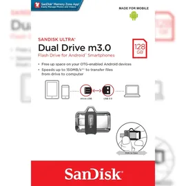 SanDisk Ultra Dual Drive m.3 128 GB USB 3.0