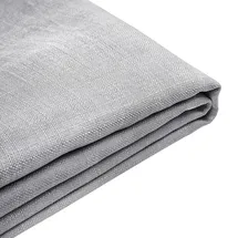 Beliani Bettrahmenbezug FITOU 160 x 200 cm Hellgrau