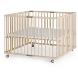 Sämann – make a difference. Laufgitter, Natur, Holz, Echtholz,Buche, 100x74x100 cm, Babymöbel, Laufstall Baby