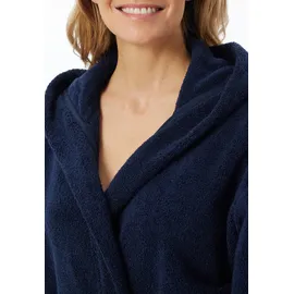 SCHIESSER Damen, Bademantel, 120 Cm, blau (815-navy), 42 EU - 42