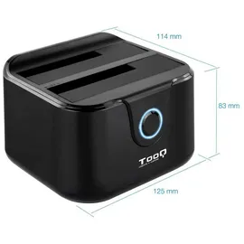 TooQ Tqds-802b 2.5/3.5 ́ ́ Dockingstation - Black