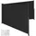 Tectake Seitenmarkise 200 x 600 cm schwarz Aluminium