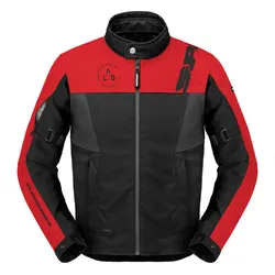 Spidi Corsa, Textiljacke H2Out - Schwarz/Rot - 3XL