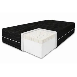 marpur Latexmatratze, Schwarz, Textil, H3, 100x200 cm, Oeko-Tex® Standard 100, Schlafzimmer, Matratzen Shop, Matratzen
