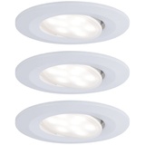 Paulmann HomeSpa 3er Set LED Einbauleuchte Calla Weiß matt