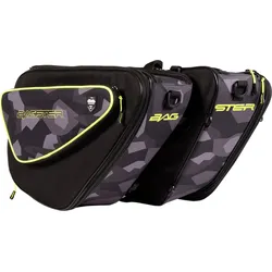Bagster Rival, Satteltaschen - Schwarz/Grau/Neon-Gelb