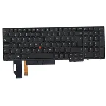Lenovo Lite-On - Ersatztastatur Notebook - mit ClickPad, Trackpoint - hinterleuchtet - QWERTY - Finnisch - Schwarz - FRU - für ThinkPad E580, E585, E590, E595, L580, L590, T590 (01YP705)