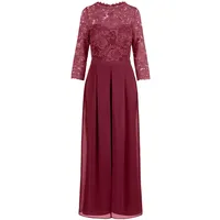 Apart Fashion APART Abendoverall mit Spitzentop und weitem Bein, Bordeauxrot, 34