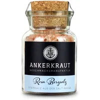 Ankerkraut Rosa Bergsalz, 165g im Korkenglas, Salz Grob für Mühle, 100% Natur Steinsalz ohne Zusatzstoffe, Premium-Qualität als Highlight zum Kochen Grillen