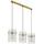 GLOBO Gorley 3-flg. 80 cm rund goldgelb matt