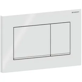Geberit Sigma30 Betätigungsplatte für 2-Mengen-Spülung weiß/hochglanz-verchromt 115.883.KJ.1