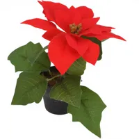 Home Styling Weihnachtsstern, Künstliche Blume, 19 cm,