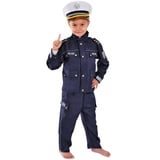 Polizei Kinder Kostüm 122 - 128 für Fasching Karneval Polizist