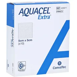 Aquacel Extra 5x5 cm Verband 10 St