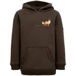 Hubertus Hoodie Spurensuche, oliv-braun, 140
