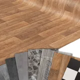Primaflor PVC CV-Bodenbelag TRONTO Eiche Modena Holz-Diele Vinylboden Meterware 2m Breite