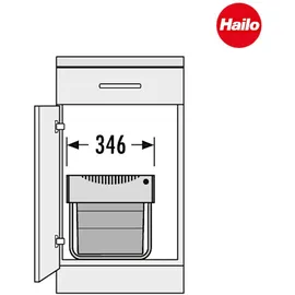 HAILO Raumspar Tandem 18 l Dunkelgrau