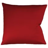 FLEURESSE Kissenbezug Satin 80 x cm Rot Bordeaux
