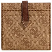 GUESS Damen Laurel Tab Card Case Kartenetui, Geldbörse, Latte-Logo