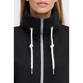 Oxmo Sweatjacke OXMO "Trainingsjacke OXBitta", Damen, Gr. L, schwarz, Obermaterial: 50% Baumwolle CO. 50% Polyester PES., Sweatjacken Sweatjacke