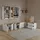 livinity® Wohnwand, Piave Weiß/Sonoma 5 Teile