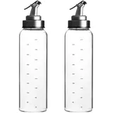 Intirilife Ölspender Set 2-teilig Glas 450 ml Transparent