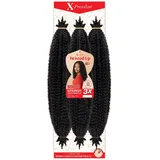 Outre Crochet Braids X-Pression Twisted Up 3X Springy Afro Twist 24" (1-Pack, 1B)