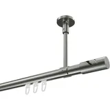 Interdeco Gardinenstange, Edelstahl, Metall, 480 cm Wohntextilien, Gardinen Ø Vorhänge, Gardinen-Stangen