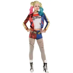 Harley Quinn Lizenz Kostüm für Damen - L