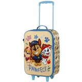 PAW PATROL Friendship-Soft 3D Trolley-Koffer, Blau, 17 x 33 x 52 cm, Kapazität 26 L