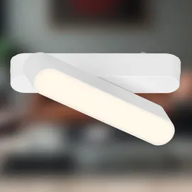 Briloner Luxtrail LED Tracklight, Warmweiß, Schwenkbar, Zubehör, LED Spot, Spotlight, Deckenspot, Lampen, Deckenlampe, Deckenleuchte, 130mm, Weiß