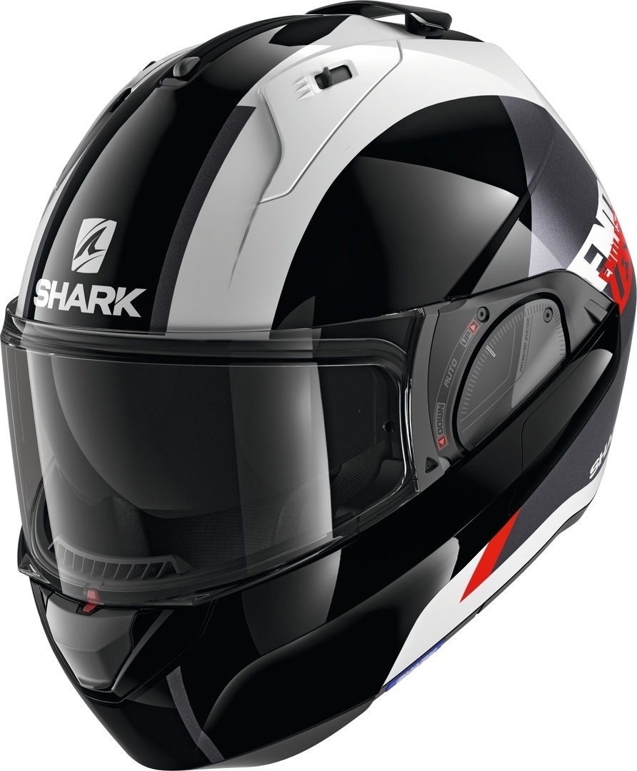 Shark Evo-ES Endless Helm, zwart-wit, XS