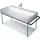 Duravit Metallkonsole 106,5 x 45 cm Schwarz Matt