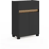 Schildmeyer Midischrank, Holzwerkstoff, anthrazit, 56,9 x 33 x 84,8 cm