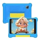 Yicty Kinder Tablet 7 Zoll (17,8 cm) Andriod 13 Tablet für Kinder Quad Core 5 GB RAM 32 GB ROM 128 GB Erweiterung Kindersicherung Lern-Tablet mit stoßfester Schutzhülle (Blau)