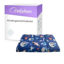 DAILYDREAM Gewichtsdecke für Kinder aus 100% Baumwolle Edition Space