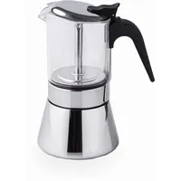 Lacor - 62124 - Siena Italienische Kaffeemaschine, Express-Kaffeemaschine, Edelstahl
