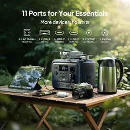 Bluetti Elite 100 V2 Powerstation & Charger 1,02 kWh