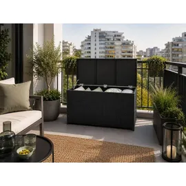 teicogroup Kissenbox 300L 50 x 62 cm Schwarz